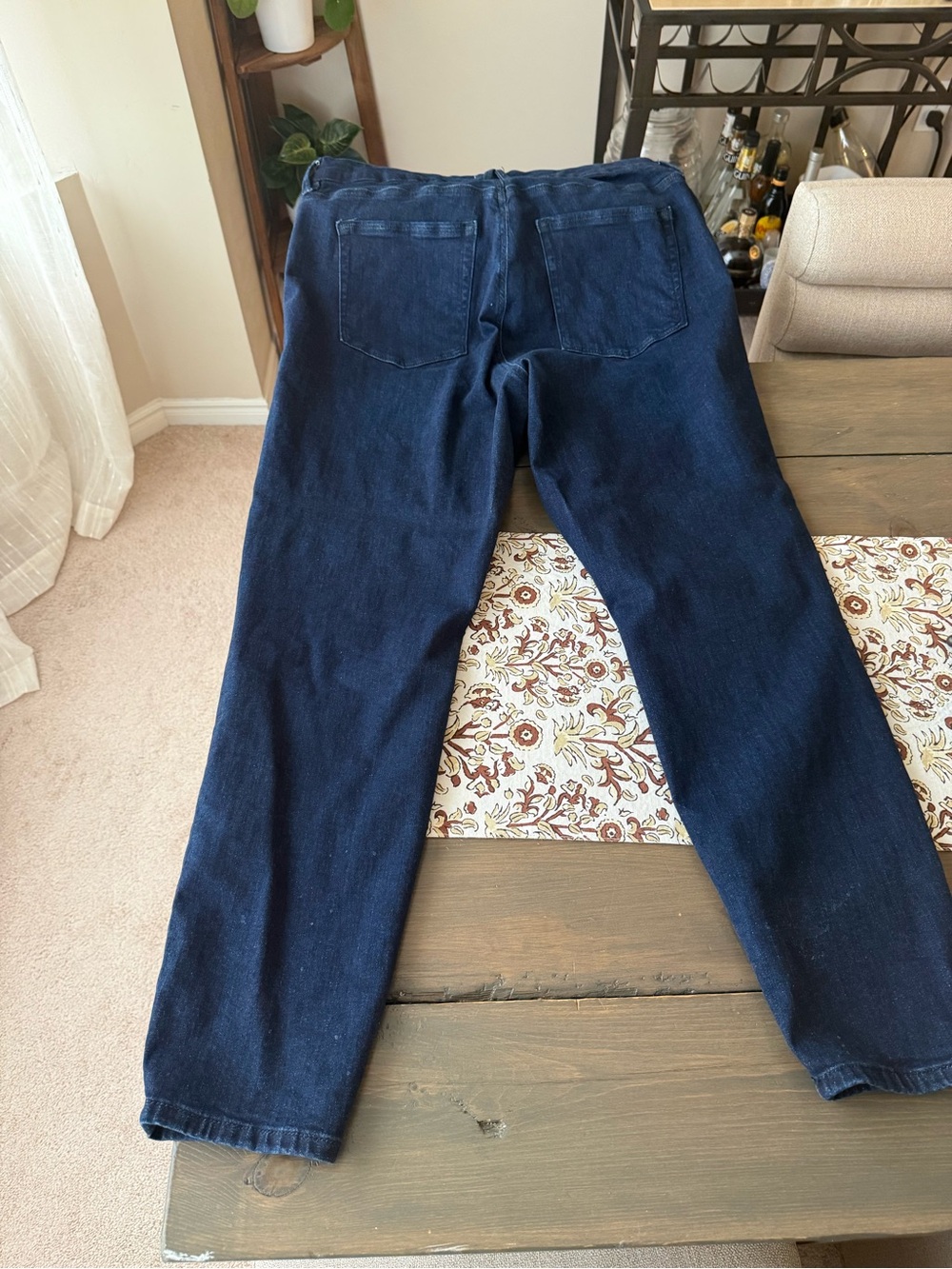 Good American Dark Blue Relaxed Fit Jeans